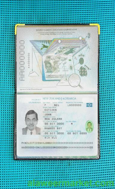 New Zealand passport (2005-present) photo look